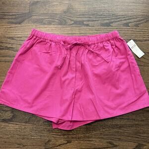 NWT Anthropologie 100% Cotton Rose Pink Shorts Size Medium